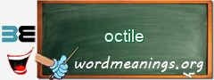 WordMeaning blackboard for octile